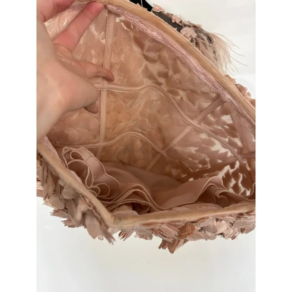 NWT Gemy Maalouf Avant Garde Floral Applique Structure Hoop Skirt Mini Dress 6 - Picture 6 of 9